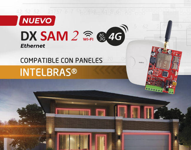 NUEVO DX SAM 2 COMPATIBLE CON PANELES INTELBRAS®